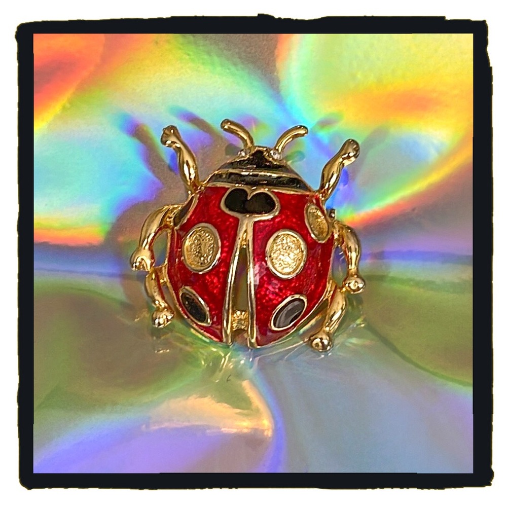 💕Beautiful Enamel Ladybug Pin💕 - Picture 3 of 5